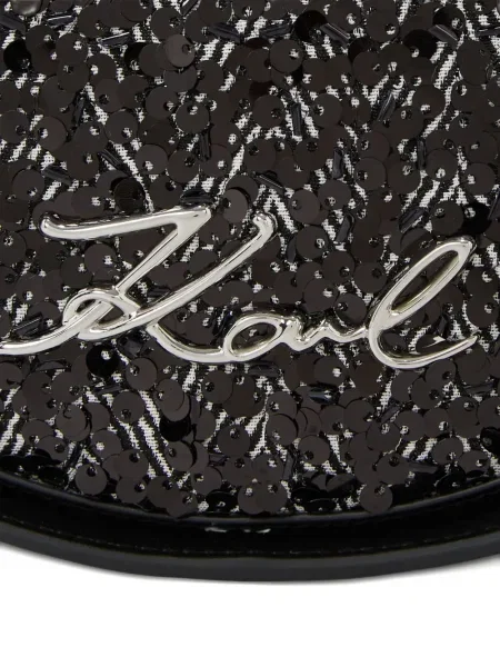 Чанта за през рамо Karl Lagerfeld K/Signature черно