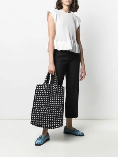 Geantă shopper 10 Corso Como cu imagine negru