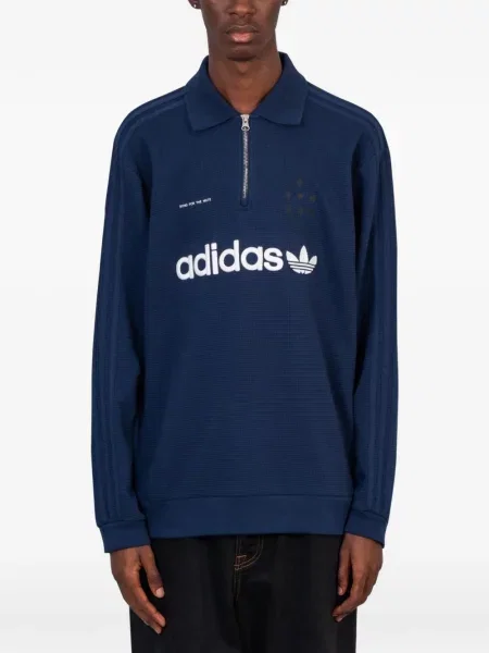 Tricou polo Adidas albastru