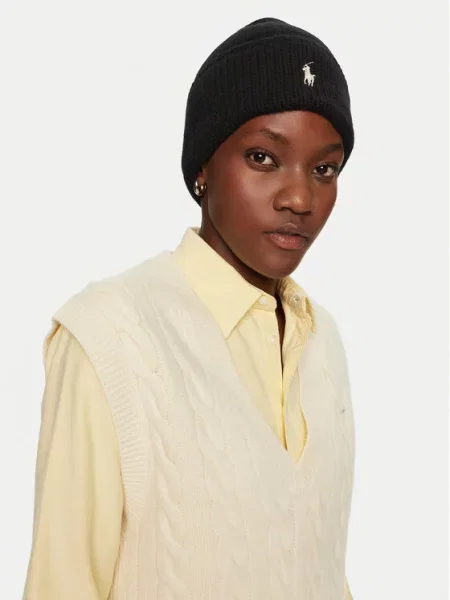 Kepurė Polo Ralph Lauren Juoda balta