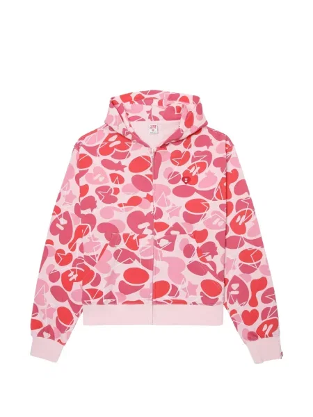 Hanorac cu glugă Apee™ By *a Bathing Ape® cu imagine cu model camuflaj roz