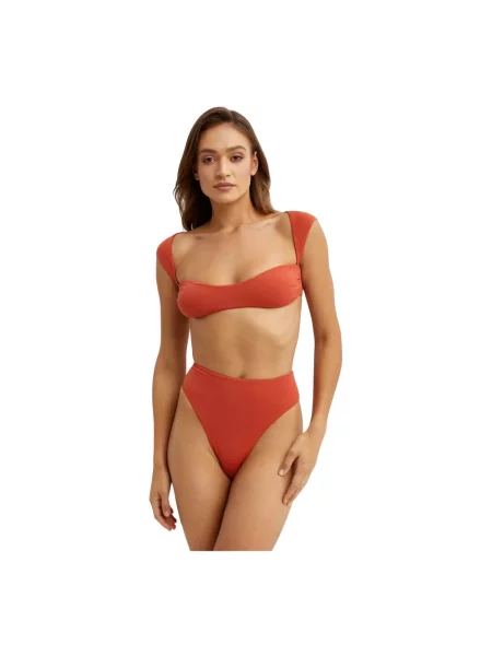 Bikini La Revêche z bursztynem czerwone
