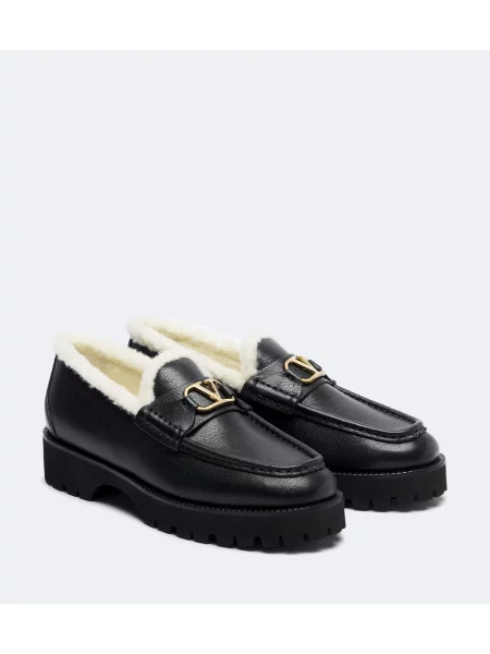 Pantofi loafer Valentino Garavani din piele albastru
