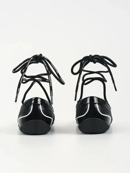 Karl Lagerfeld Balerini / alb negru