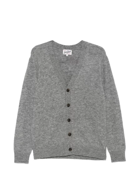 Cardigan Mc2 Saint Barth cu decolteu în V gri