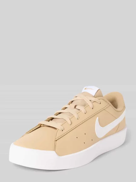 Sneakersy z detal z logo Nike białe