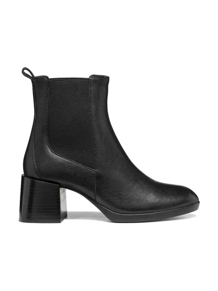Geox botine pentru femei din piele D WALK PLEASURE negru