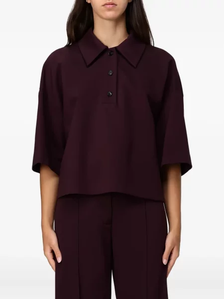 Gulerat tricou polo Liviana Conti violet
