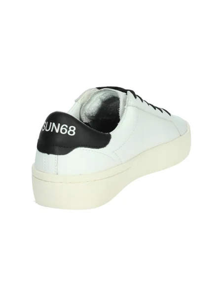 Pantofi Sun68 din piele alb