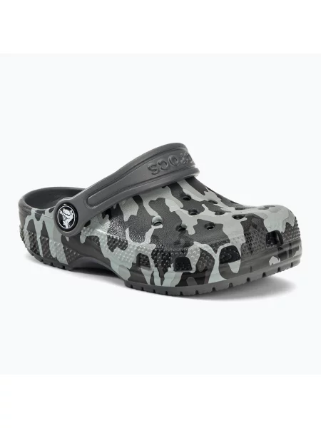 Papuci copii Crocs gri