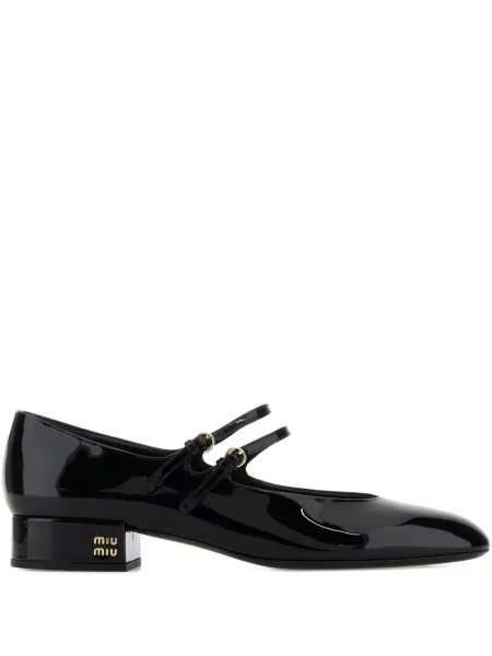 Pantofi cu toc Miu Miu din piele negru