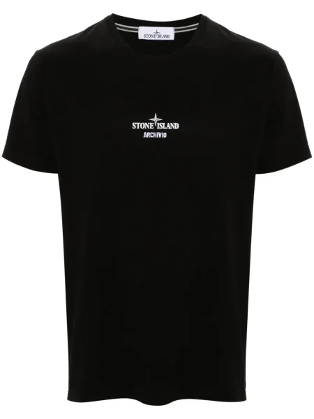 Tricou Stone Island cu strasuri negru