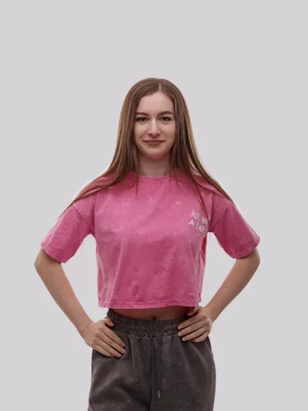 Футболка Lumo розовая