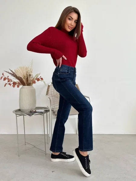 ISSA Plus Прямі джинси синій