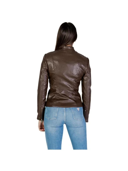 Geanta de piele Guess maro