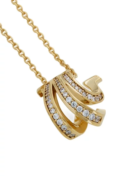 Colier Ferragamo de cristal auriu