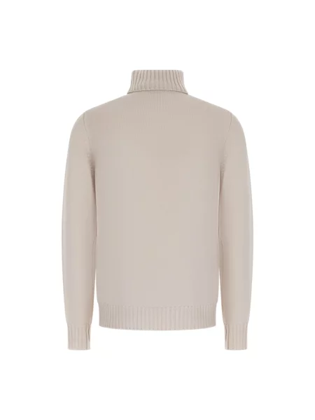 Sweter z golfem Alpha Studio beżowy