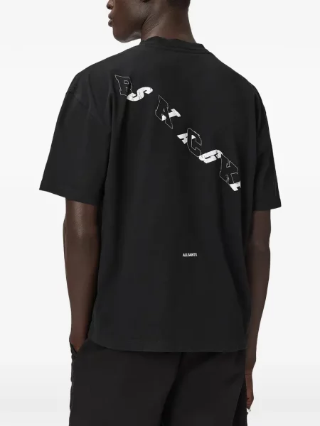 Tricou Allsaints cu imagine negru
