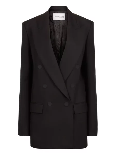 Sacou Nina Ricci de lână negru