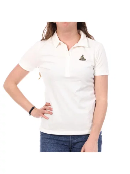 Koszulka Polo Le Coq Sportif Marshmallow biała