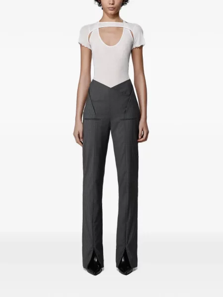 Pantaloni Srvc Studio asimetrice gri