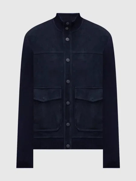 Комбінована куртка Canali синя