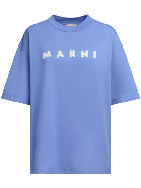 Tricou Marni cu imagine albastru