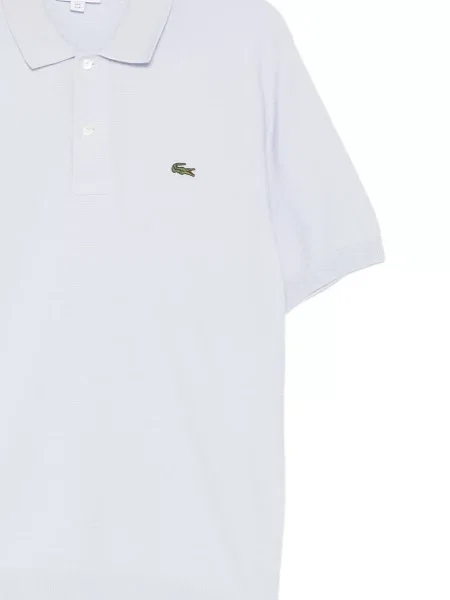 Tricou polo Lacoste cu autograf albastru