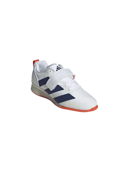 Topánky na vzpieranie adidas Adipower Weightlifting III Footwear white/dark blue/royal blue biela