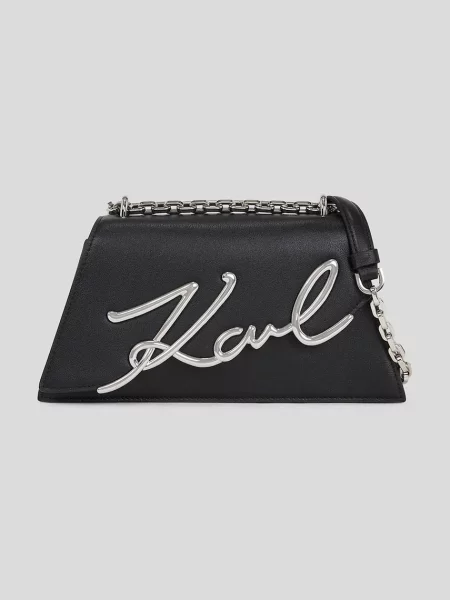 Karl Lagerfeld geantă de piele negru