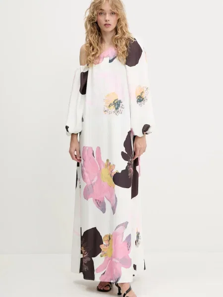 Stine Goya rochie maxi drept bej