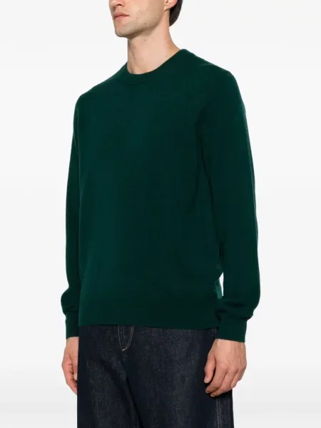 Pulover Paul Smith din cașmir cu decolteu rotund verde