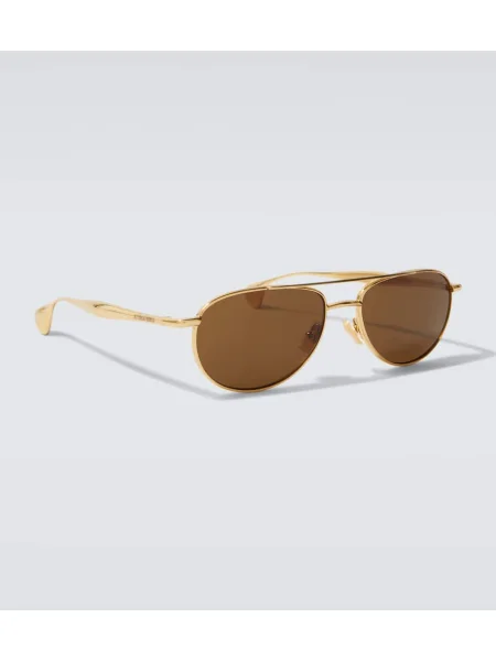 Ochelari de soare Bottega Veneta auriu