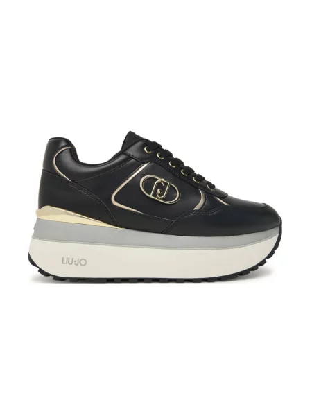 Sneakersy Liu Jo skórzane czarne