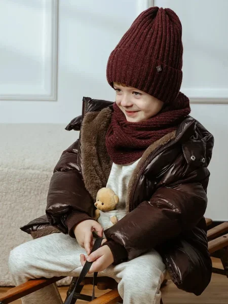Jamiks Дитячий снуд із вовною THEO