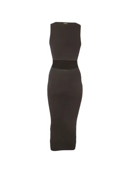 Rochie Michael Michael Kors tricotate cu tepi maro