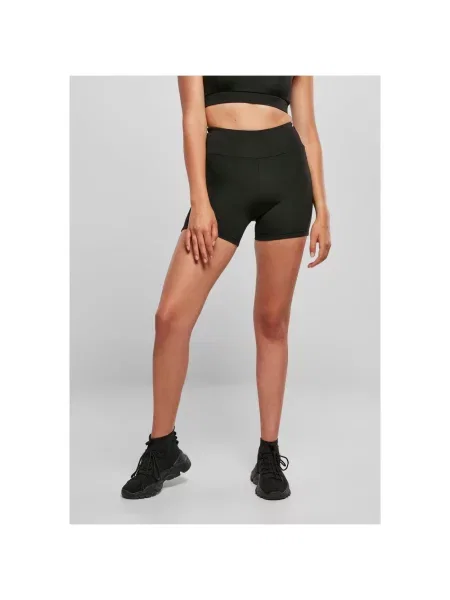 Pantaloni Urban Classics cu talie înaltă negru