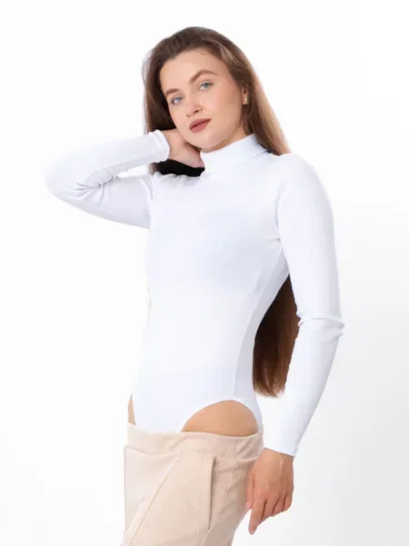 Боді Носи своє бавовна/поліестер білий