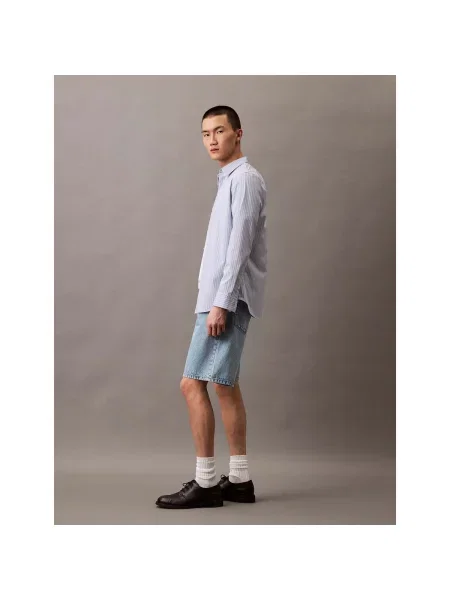 Pantaloni Calvin Klein Jeans albastru