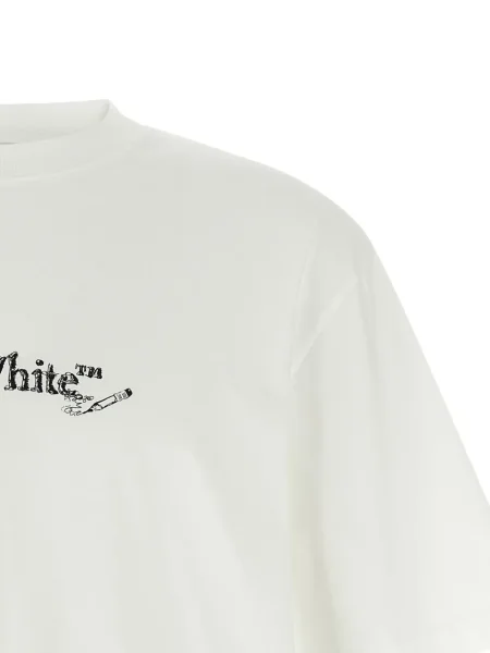 Tricou Off-white cu imagine alb