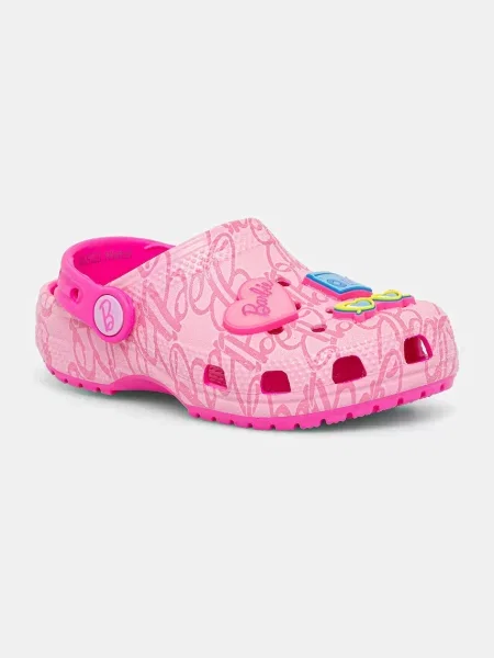 Детские шлепанцы Crocs розовые