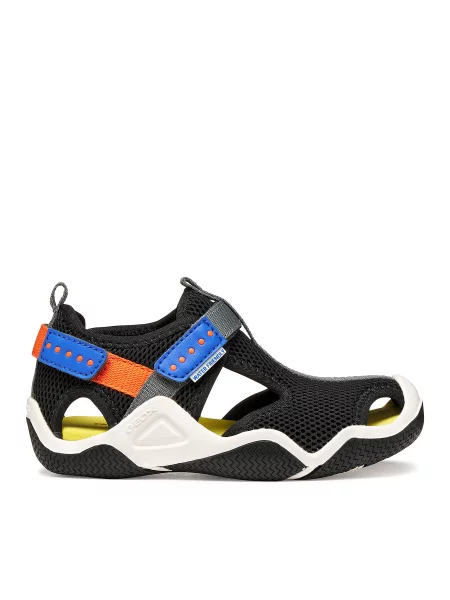 Sandále Geox Jr Wader M čierna