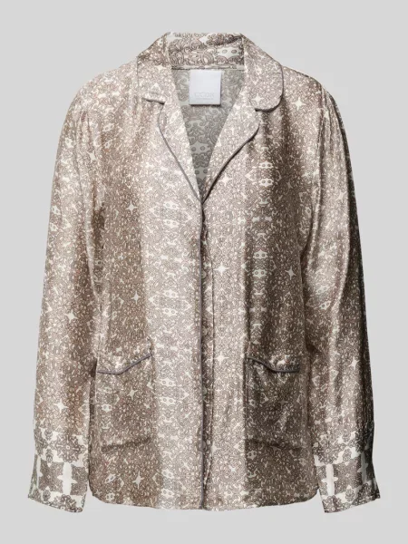 Góra od piżamy z kołnierzem z połami model ‘Josephine’ Ccdk Copenhagen beżowa