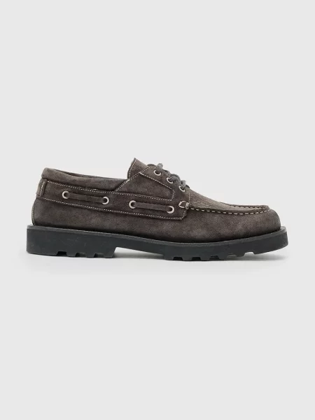 Велурени мокасини Allsaints сиво