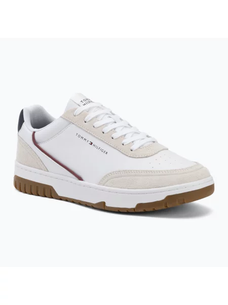 Încălțăminte pentru bărbați Tommy Hilfiger Basket Core Leather Suede Mix rwb