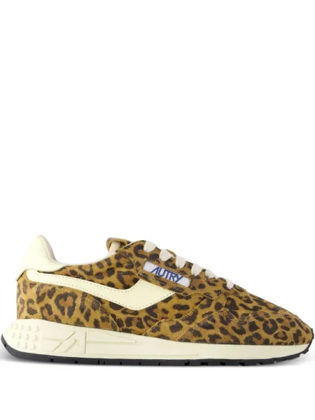 Sneakerși Autry cu model leopard maro