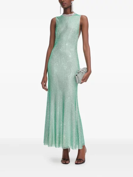 Rochie Self-portrait de costum verde
