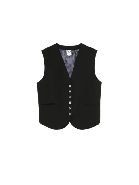 Kamizelka jeansowa Five Jeans czarna