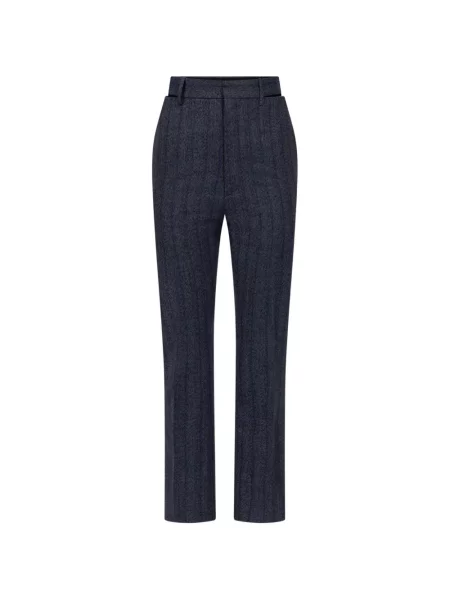 Pantaloni Victoria Beckham albastru