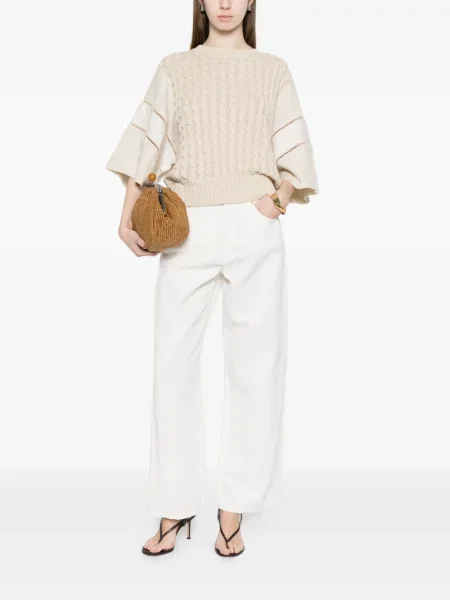 Pantaloni Max Mara alb